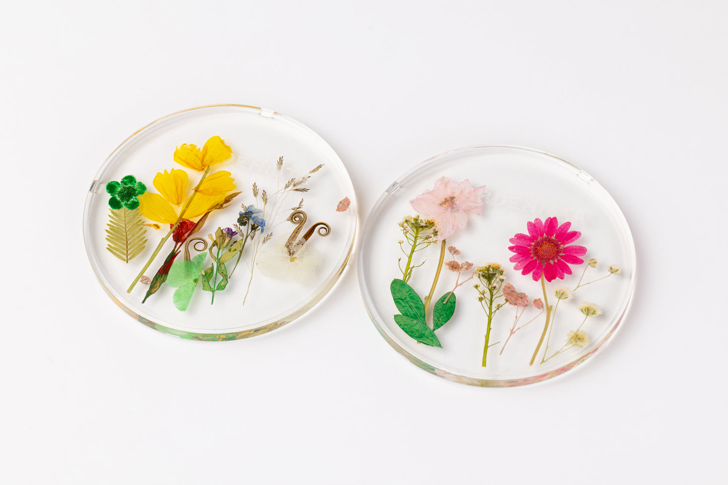 Gardenista Flower Pressed Coasters