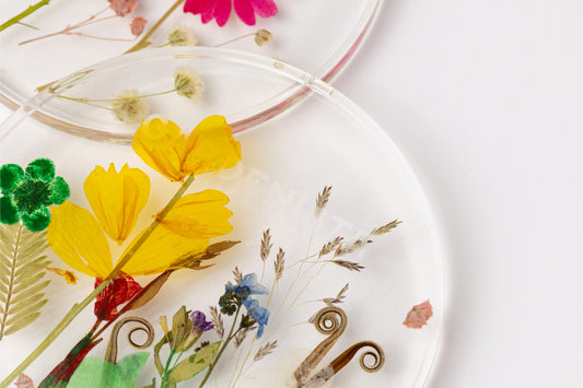 Gardenista Flower Pressed Coasters