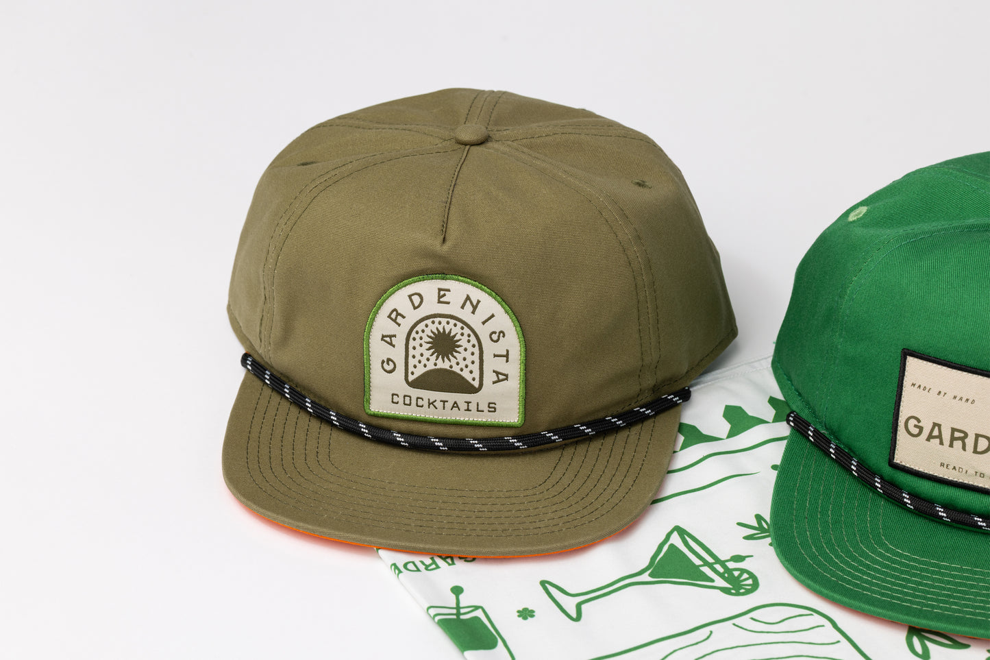 Gardenista Logo Patch Hat - Olive