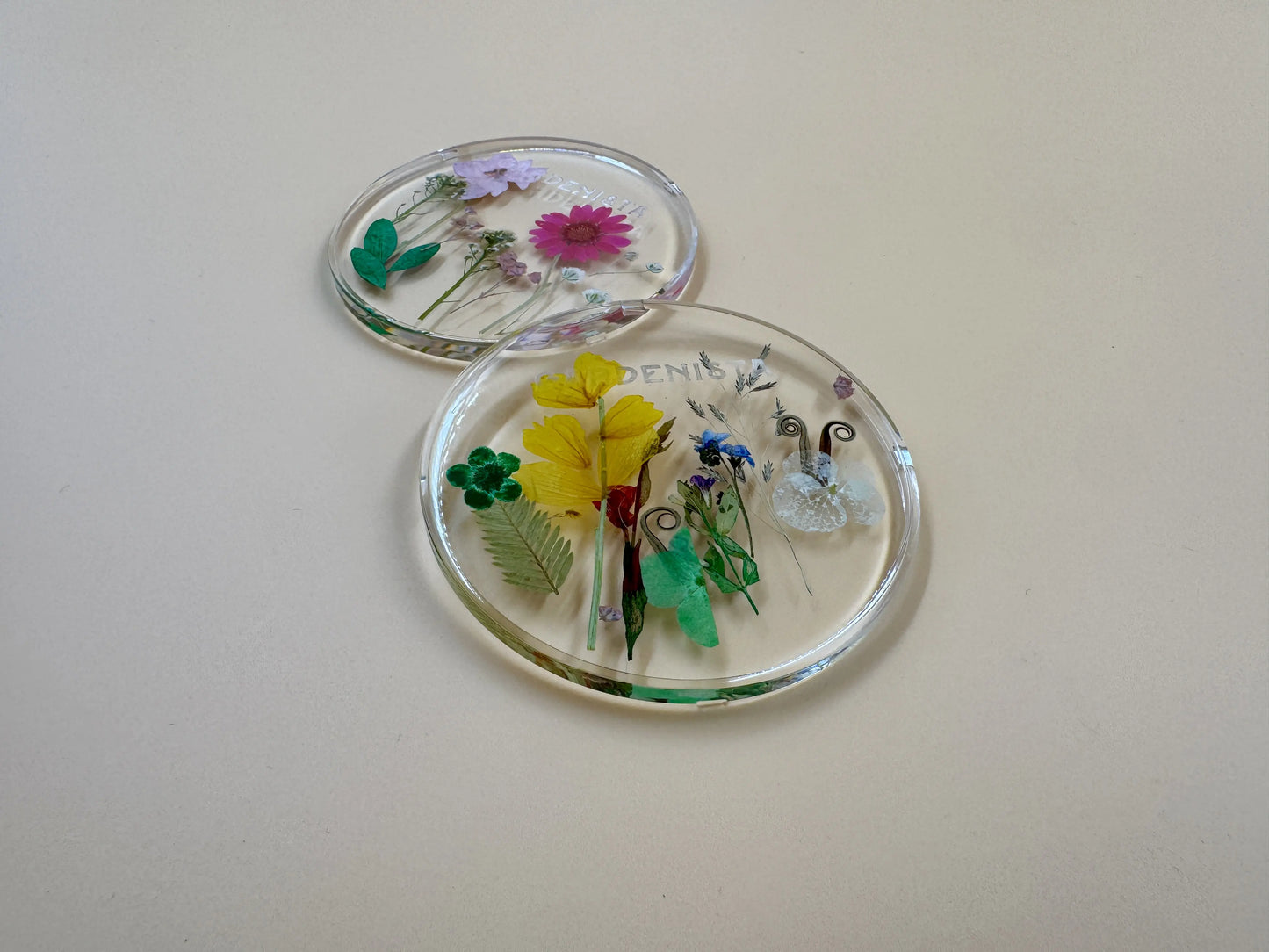 Gardenista Flower Pressed Coasters