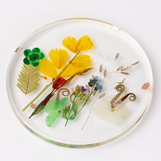 Gardenista Flower Pressed Coasters