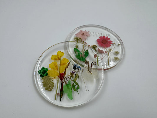 Gardenista Flower Pressed Coasters